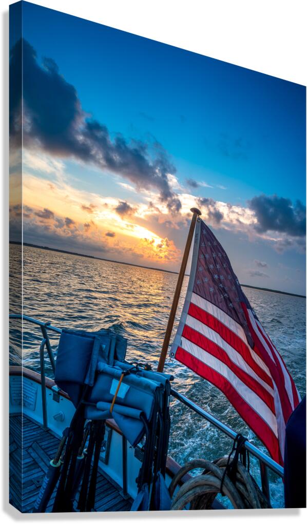 Tide Tales: Capturing Loves Voyage in Beaufort Canvas Print