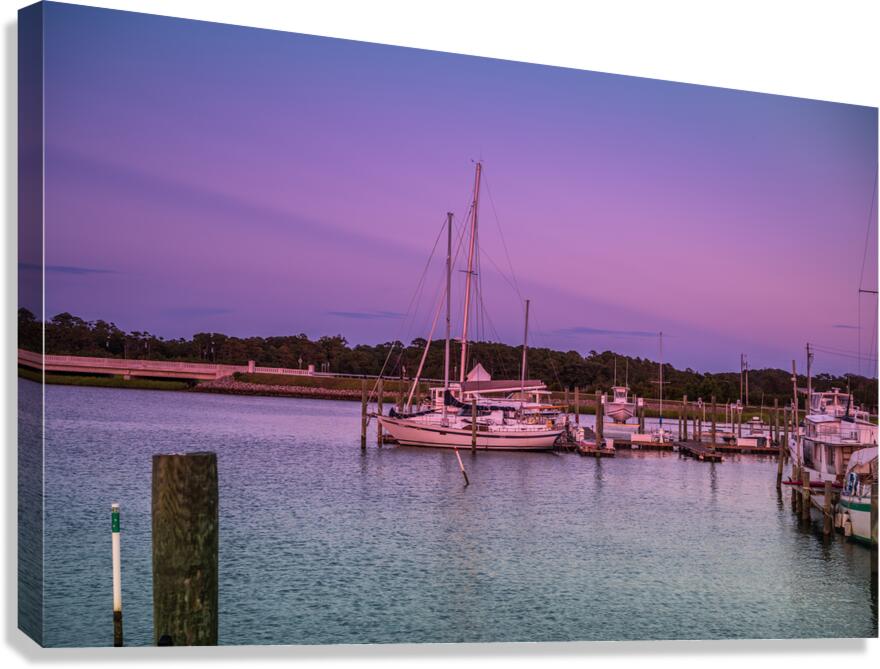 Cruising Dreams: A Day on the Waters of Beaufort North Carolina  Canvas Print