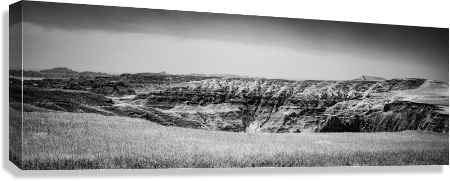 Shadows of the Earth: Imagining the Infinite in the Badlands.   Canvas Print