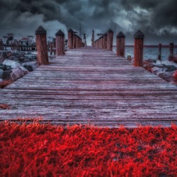 Storms Dance: A Memorable Infrared Moment on Brooms Island Maryland
