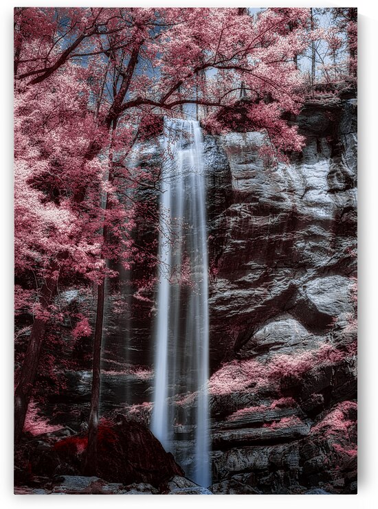 Tranquil Veil - Pink Falls by Dream World Images