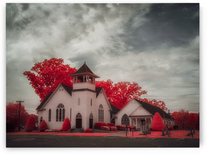 Spiritual Splendor - Crimson Steeple by Dream World Images