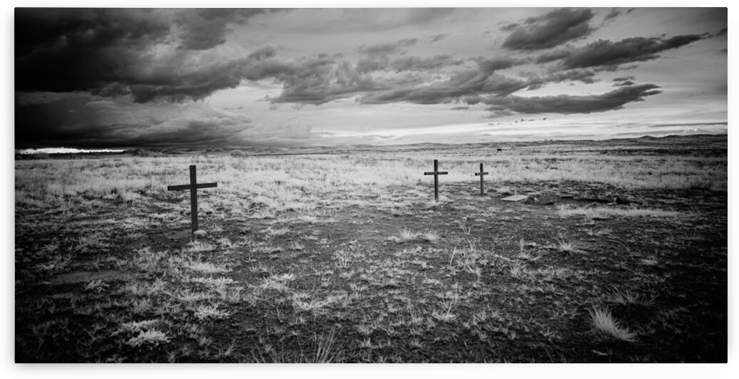 Silent Crosses: Fort Laramie Cemetery by Dream World Images