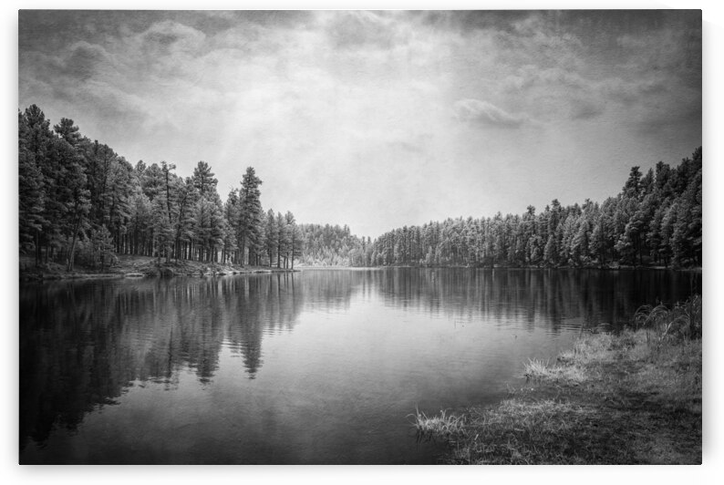 Exploring the Mystical Beauty of Center Lake: A Smokey Pond by Dream World Images