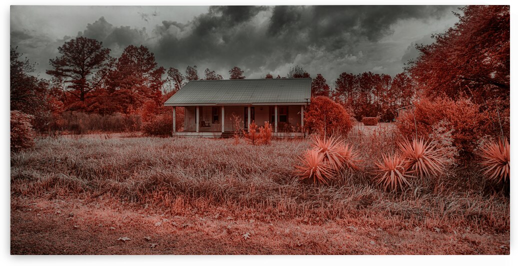 Crimson Tranquility: Exploring Alabamas Rural Charm Through Infrared Lens by Dream World Images