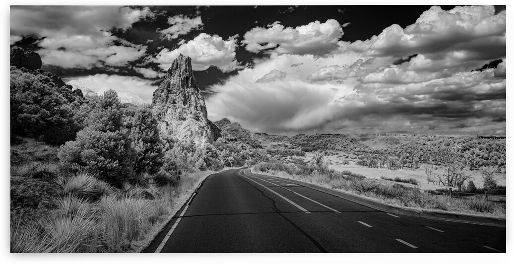 Journey to Majesty: Roadside Symphony at Garden of the Gods by Dream World Images
