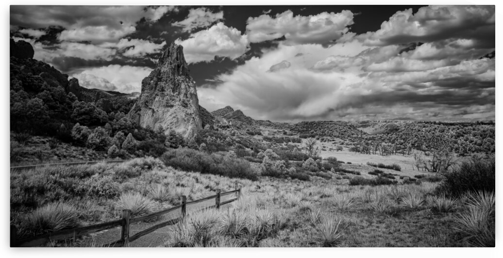 Trail to Majesty: Stormy Peaks at Garden of the Gods by Dream World Images