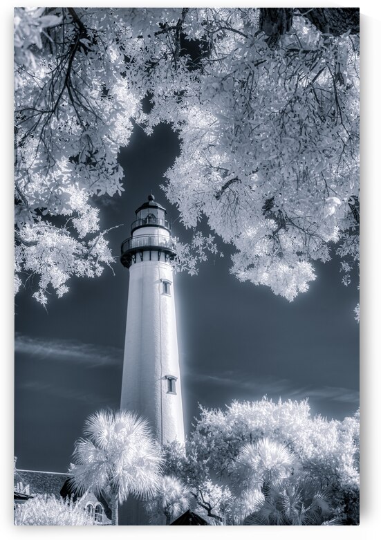 Whispers of Light: Saint Simons Island Lighthouse Unveiled in Invisible Hues by Dream World Images