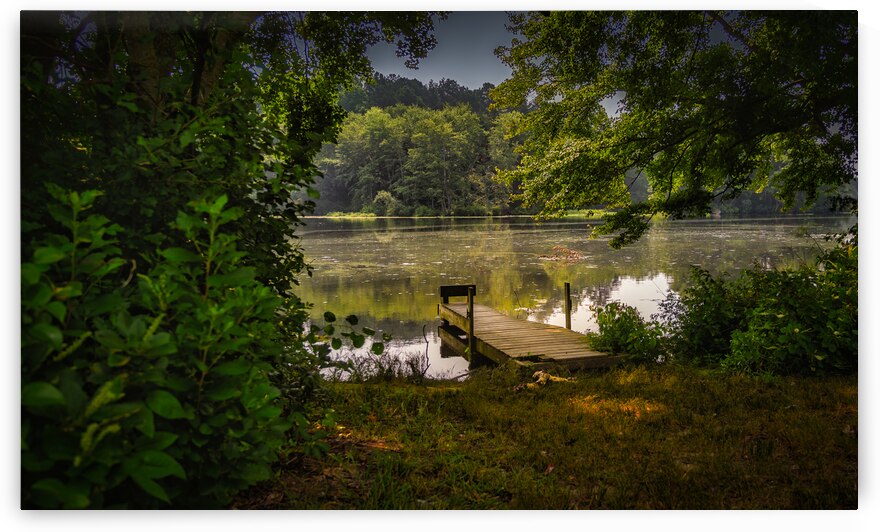 Wooded Dock -2 by Dream World Images
