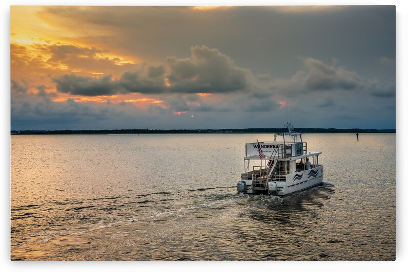 Romantic Sunset Boat Tour: Cherishing Anniversary Moments in Beaufort North Carolina by Dream World Images