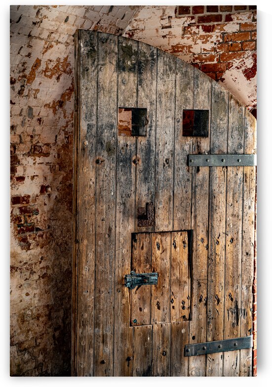 Timeless Patina: Fort Macon Wooden Door by Dream World Images