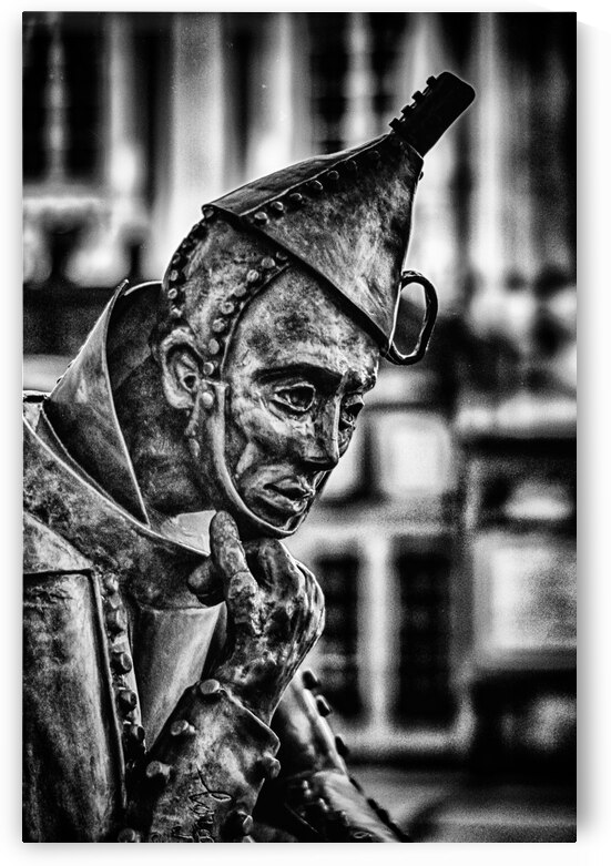 Cogitating Sculpture: Unveiling the Pondering of the Thinking Tin Man in York by Dream World Images