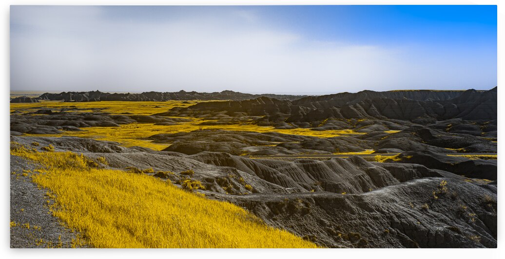 Unveiling the Badlands Beauty: A Scenic Drive Through South Dakotas Rugged Landscape by Dream World Images