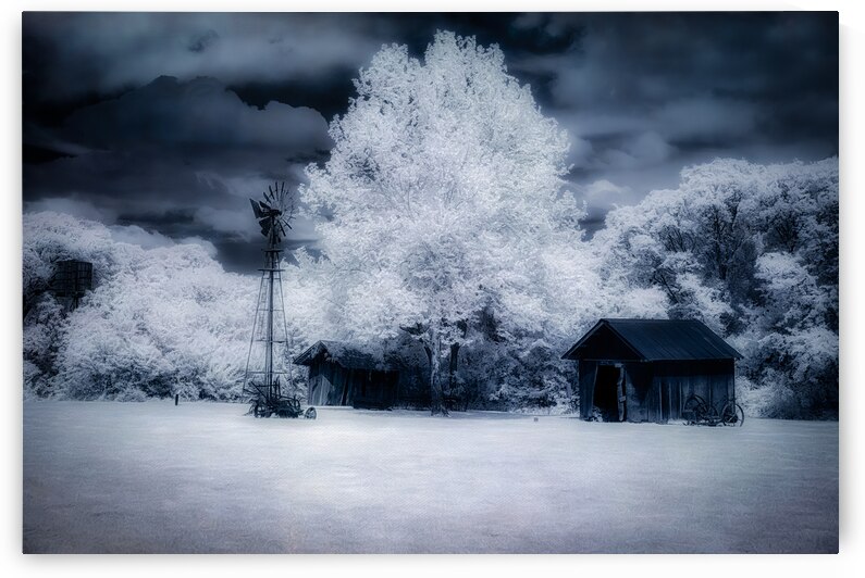 Windmill Whispers: Windmill Whispers in A Farm Landscape by Dream World Images