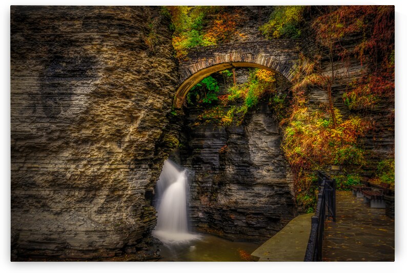 Autumns Embrace: A Fairytale Portal at Watkins Glen State Park by Dream World Images