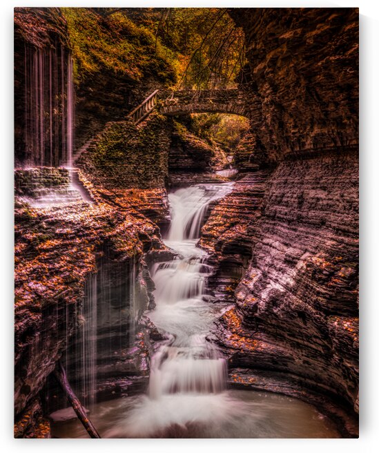 Watkins Glen: Rainbow Falls by Dream World Images