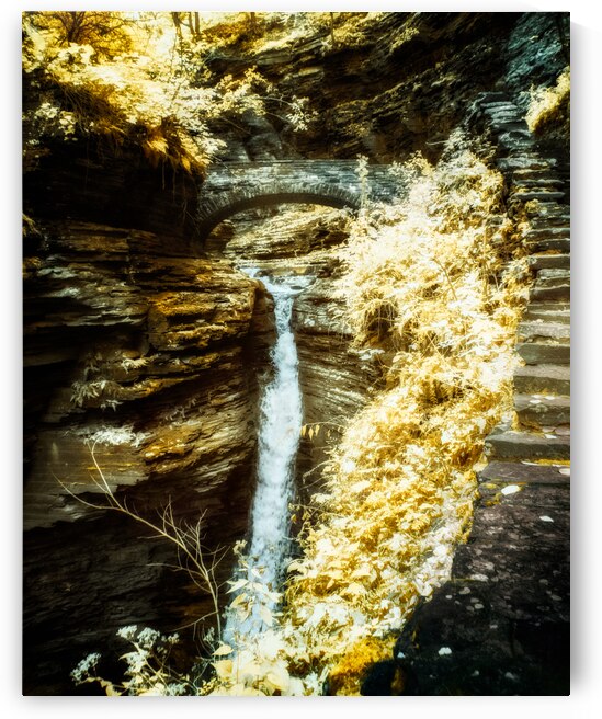 Watkins Golden Arch: A Whirlwind of Autumn Wonders and Infrared Magic by Dream World Images