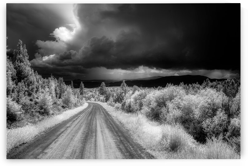 Infrared Montana Road -2 by Dream World Images
