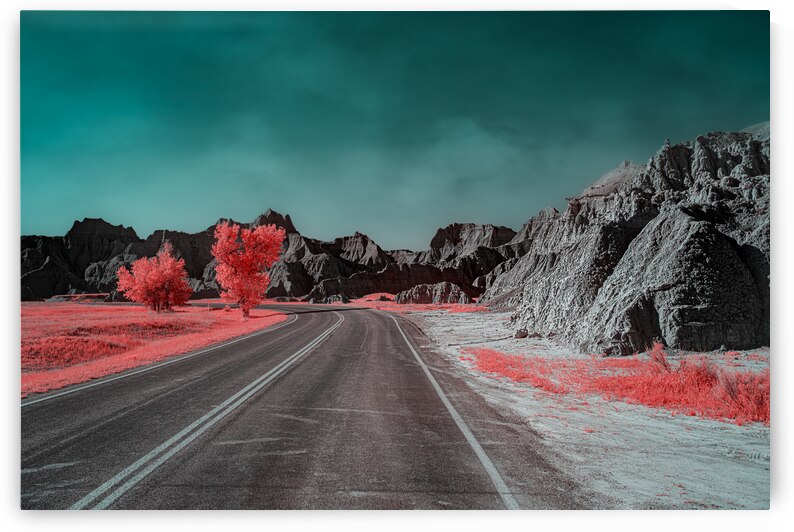 Pink Badlands Road by Dream World Images