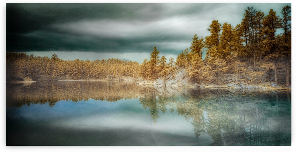 Infrared Tranquility: Capturing the Essence of Bismarck Lake by Dream World Images