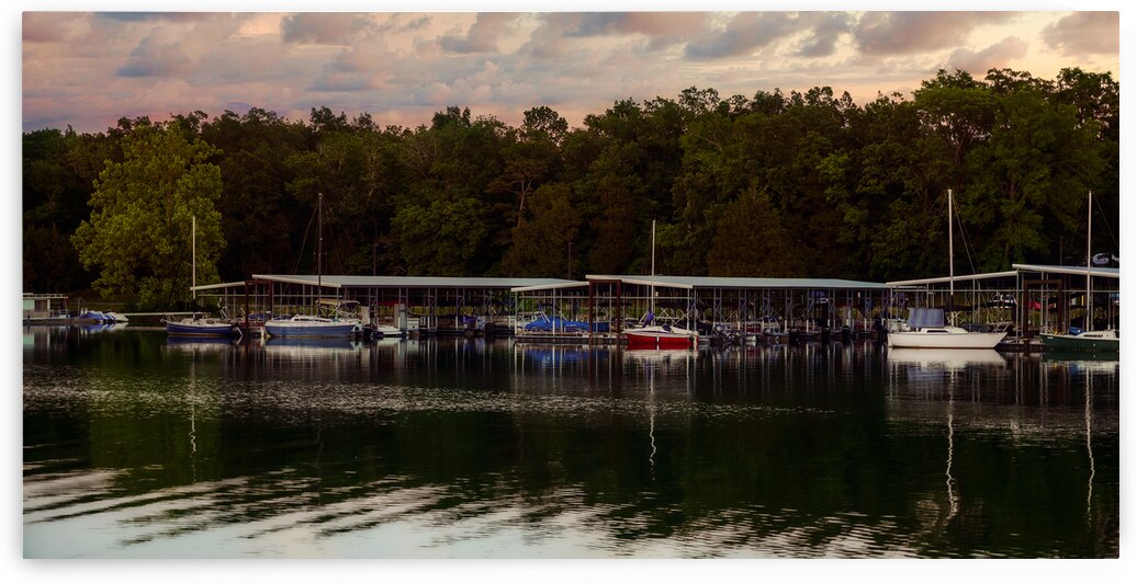 Lake Boat Dock by Dream World Images