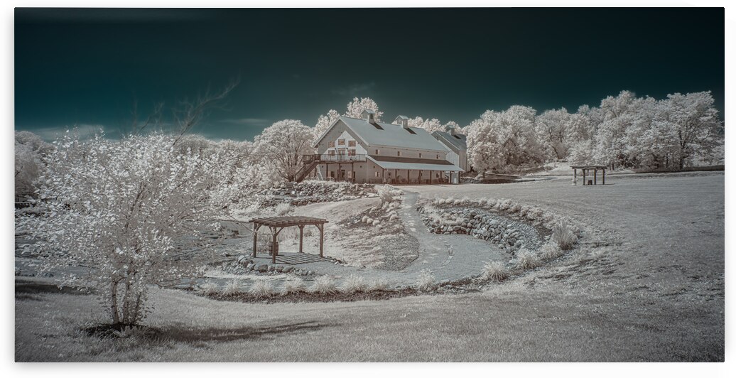 Iowa Winery Bodega: Enchanting Infrared Landscape Unveiled in Vibrant Colors by Dream World Images