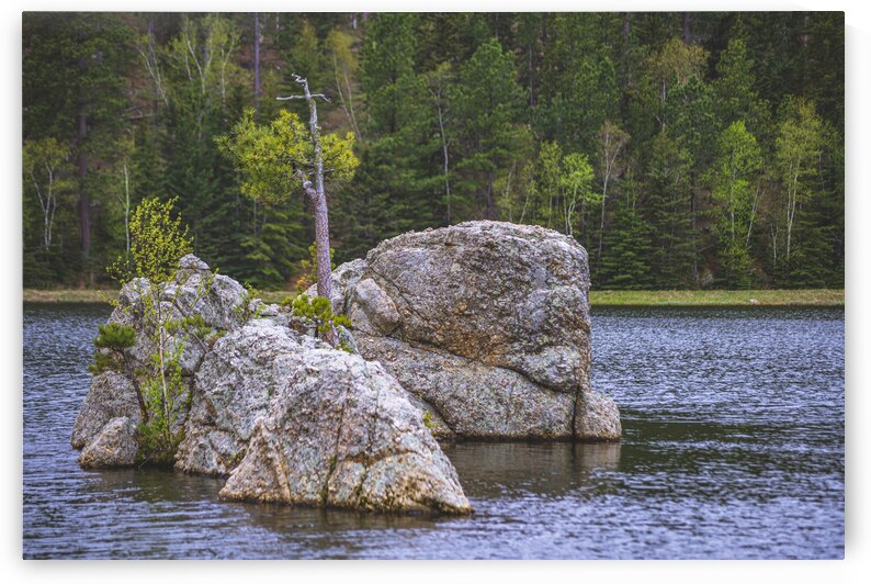Exploring Sylvan Lake: Discovering A Rock Island by Dream World Images