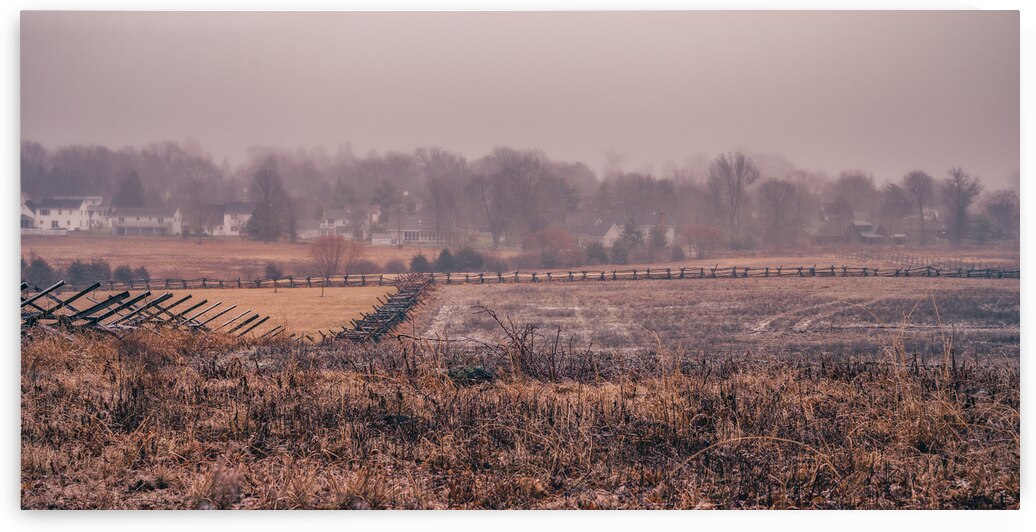 Winter Silence: A Gettysburg Fence Line by Dream World Images