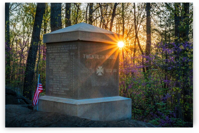 Witnessing History: Sunrise at the 20th Maine Monument by Dream World Images
