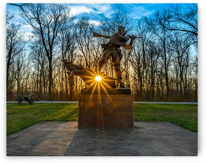 Sunset Warrior: Mississippi At Gettysburg by Dream World Images