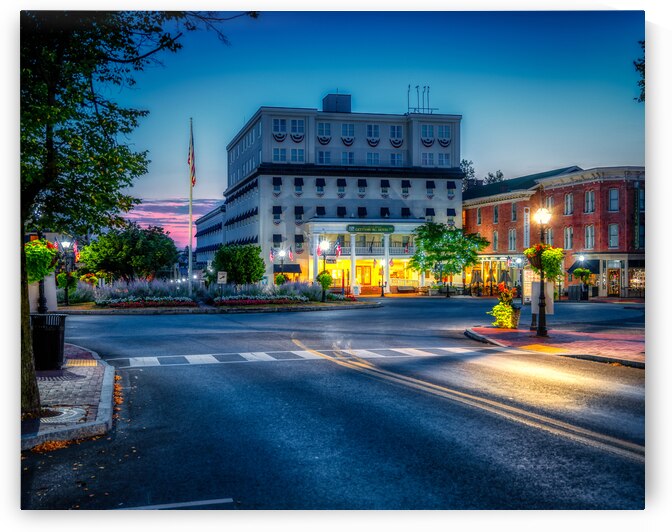 Blue Hour Charm in Historic Gettysburg  by Dream World Images