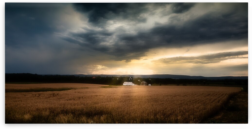 Farmland Sunset by Dream World Images