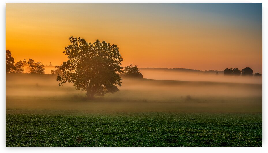 Dawns Embrace: Morning Tranquility at Gettysburg by Dream World Images