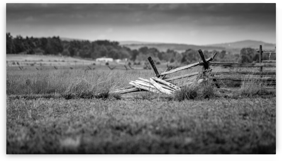 Tranquility Decay: A Weathered Gettysburg Fence by Dream World Images