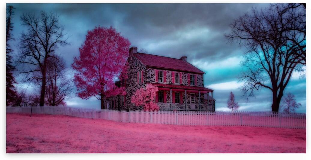 Surreal Stone House: The Rose House on Gettysburg Battlefield by Dream World Images