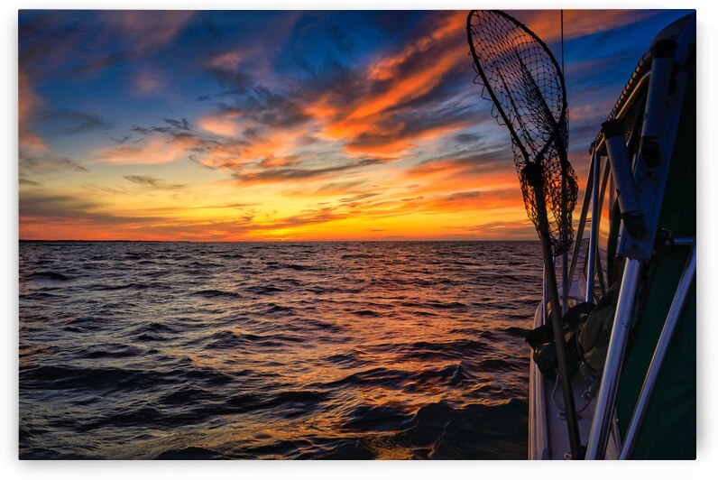 Sailing into Octobers Glow: A Maritime Adventure on the Waves by Dream World Images