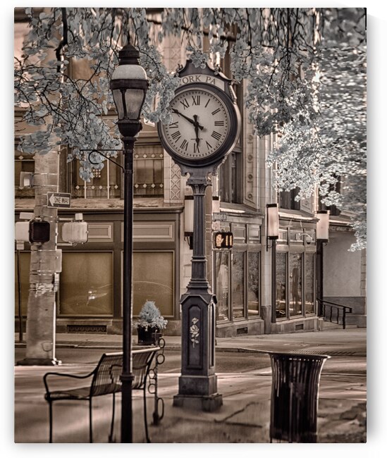 Frozen in Time: Yorks Stilled Clockscape in Infrared Harmony by Dream World Images