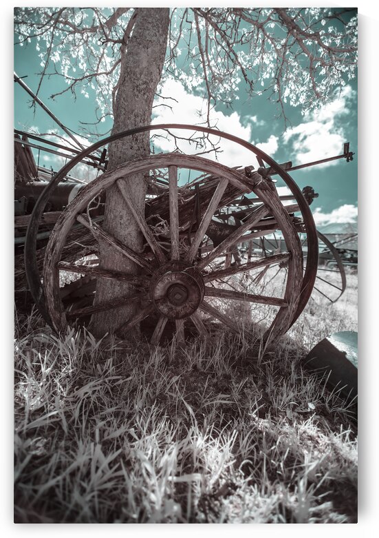 Rustic Relic - Wooden Wheel by Dream World Images