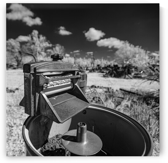 Rustic Relic - Old Washing Machine by Dream World Images