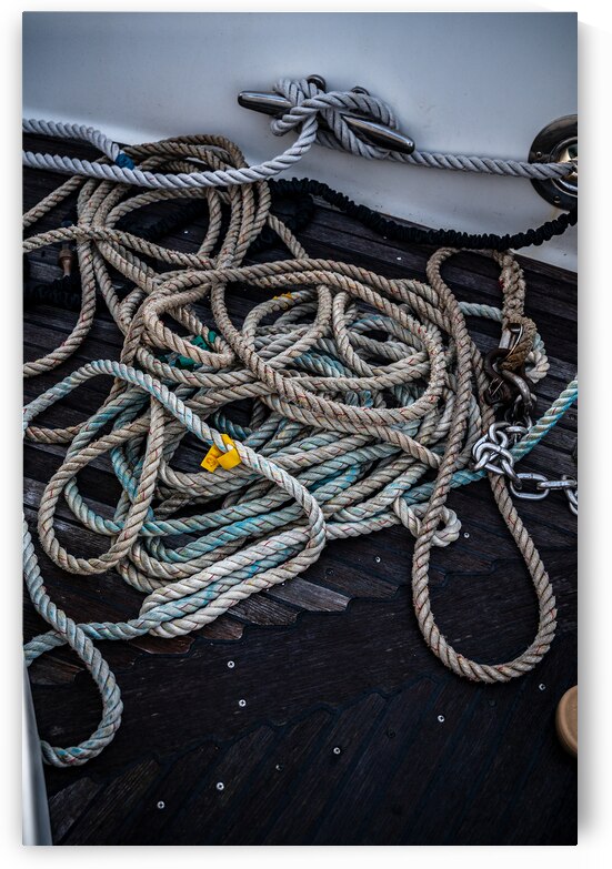Nautical Knots: Untangling the Stories on a Boat Deck by Dream World Images