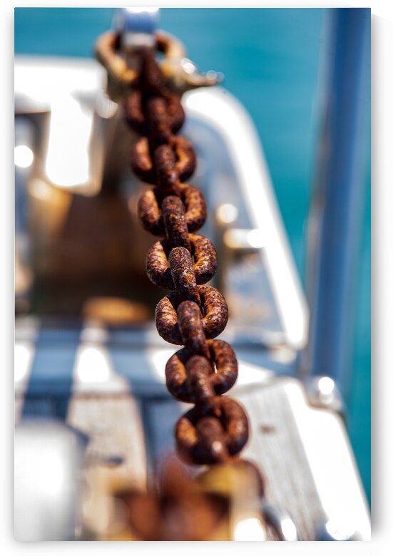 Rustic Resilience: The Story Woven in a Rusted Anchor Chain
 by Dream World Images