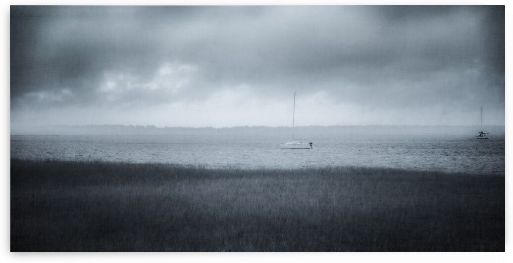 Rainy Day Adventures: A Foggy Sailboat Tale in Saint Marys Geor by Dream World Images