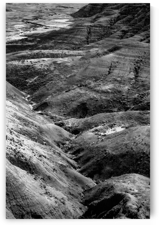 Shadows of the Earth: Eroded Beauty in the Badlands by Dream World Images