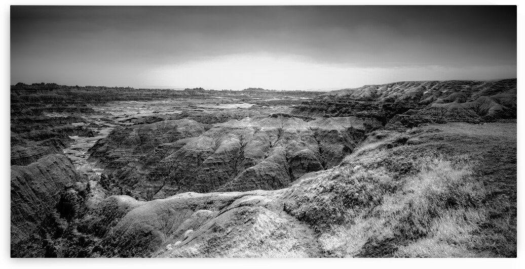 Shadows of the Earth: Echoes of the Badlands White River by Dream World Images