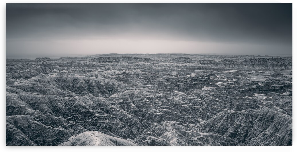 Shadows of the Earth: Ghostly Vista of the Badlands by Dream World Images