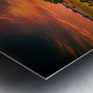 Fields of Fire: Sunset on the Codori Barn in Gettysburg Impression metal