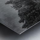 Exploring the Mystical Beauty of Center Lake: A Smokey Pond Metal print