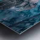 Rainy Day Reflections: Exploring Oak Grove Cemetery Metal print