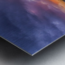 Sunset Tapestry Over Arid Plains Impression metal