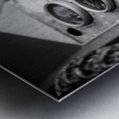 Maritime Monochrome: Detailing Nautical Deterioration Metal print